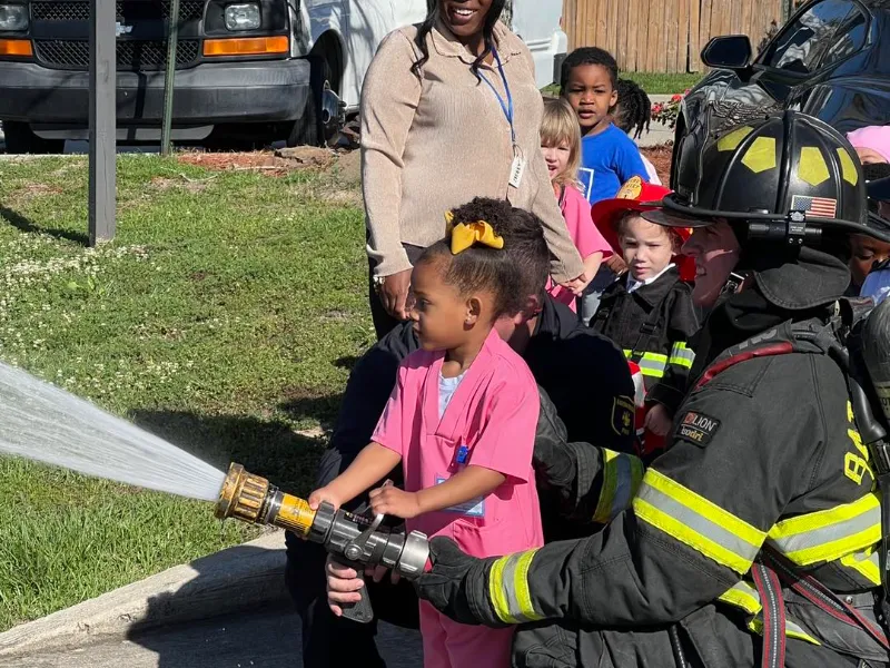 brfd young scholars academy girl with nozzle