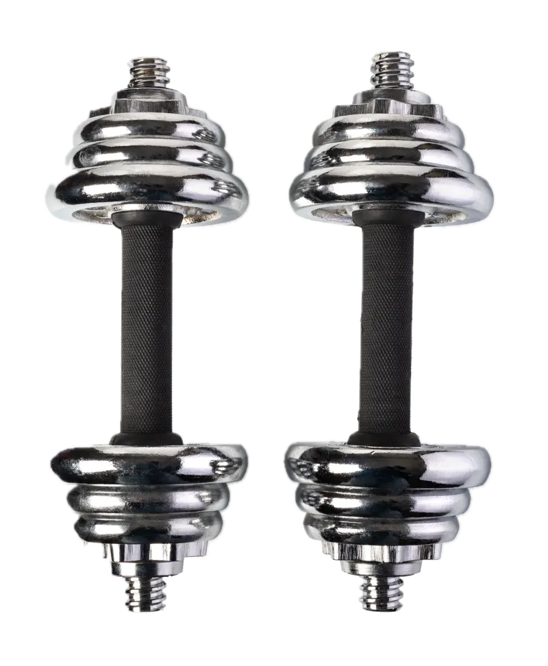 dumbells firefighter isolated background